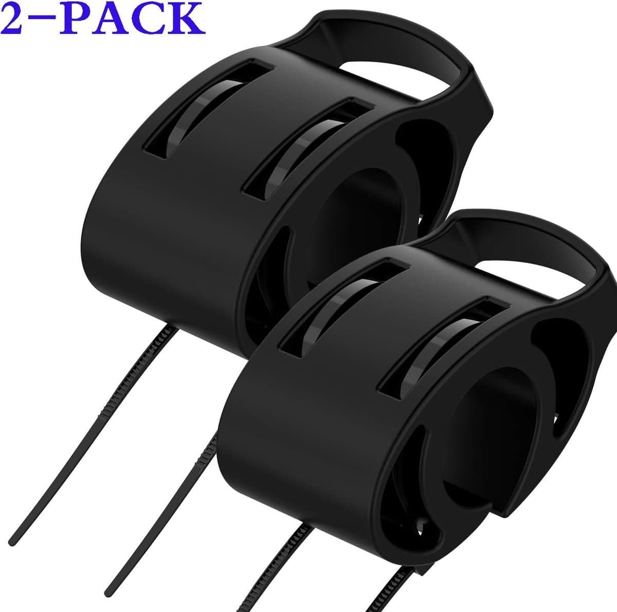 Fietsmontageset voor horloges, compatibel met Garmin Fenix/Forerunner/Vivoactive zwart, 2 stuks