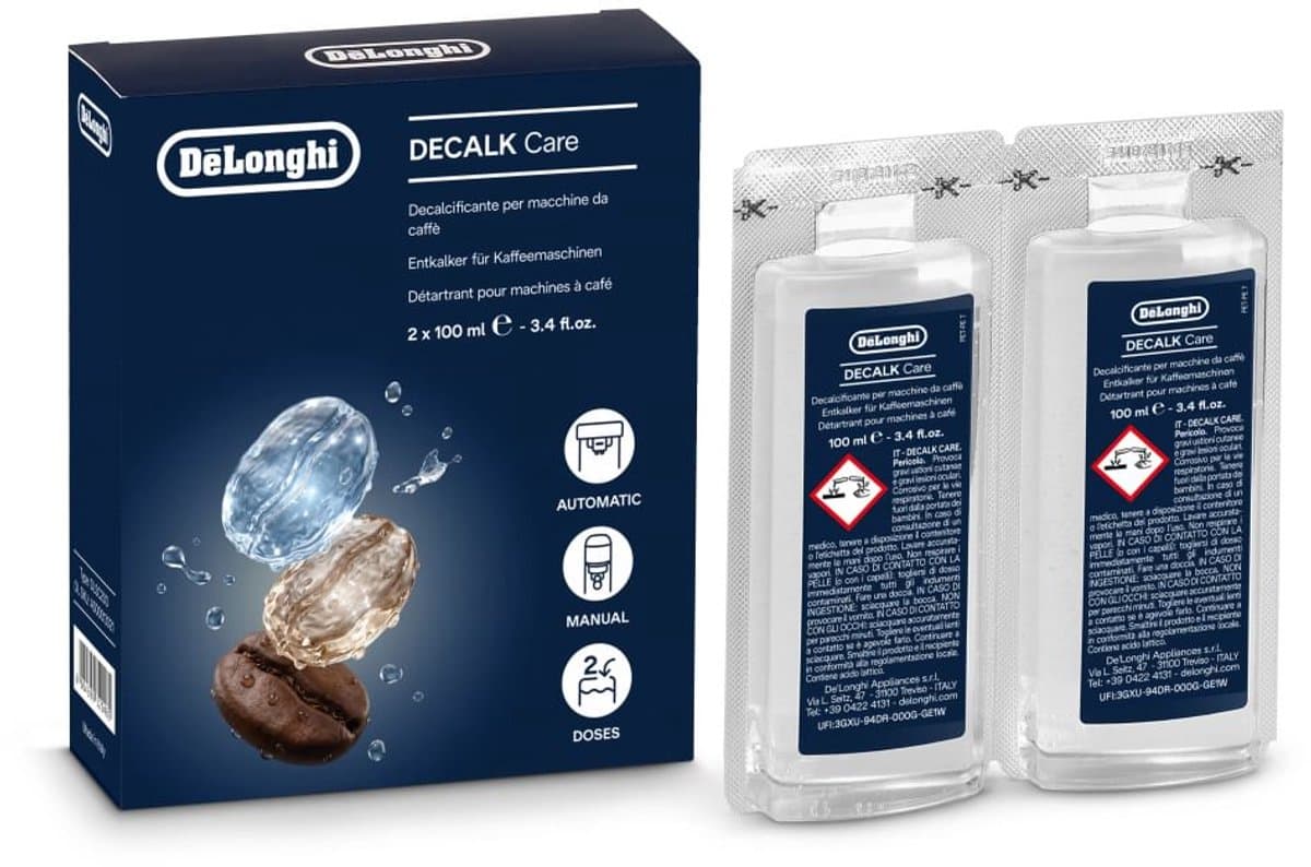 De'Longhi Eco Decalk Mini, Ontkalker 2 x 100ml, DLSC200, Transparant