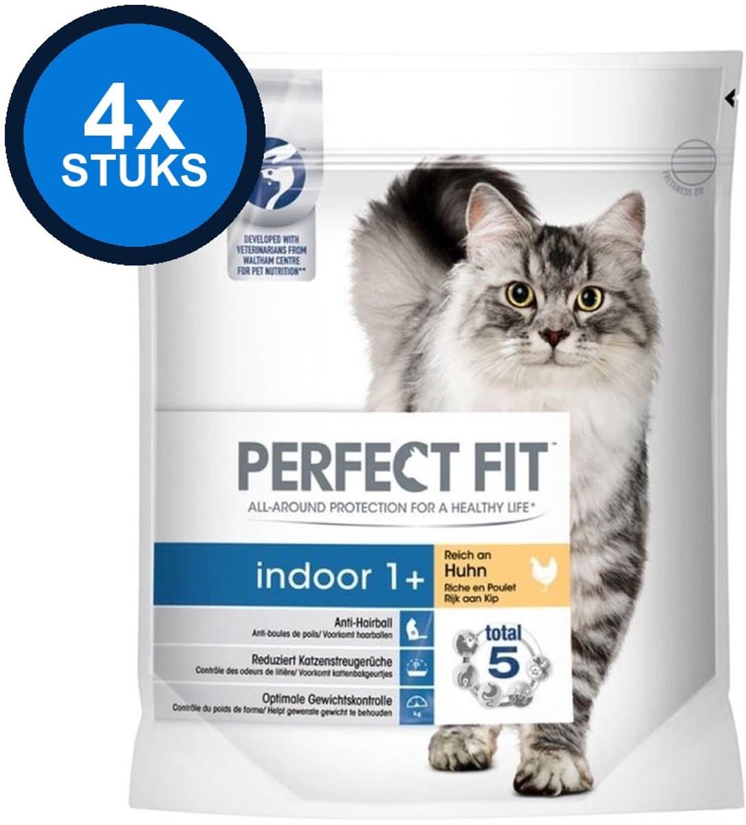 Perfect Fit - Droogvoer - Indoor Kip - 4x750g