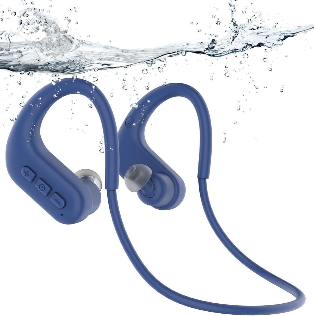 Zwemmen Koptelefoon - Onderwaterkoptelefoon MP3 - Muziek Luisteren - IPX8 Waterdicht - 8GB Opslag - Zwart