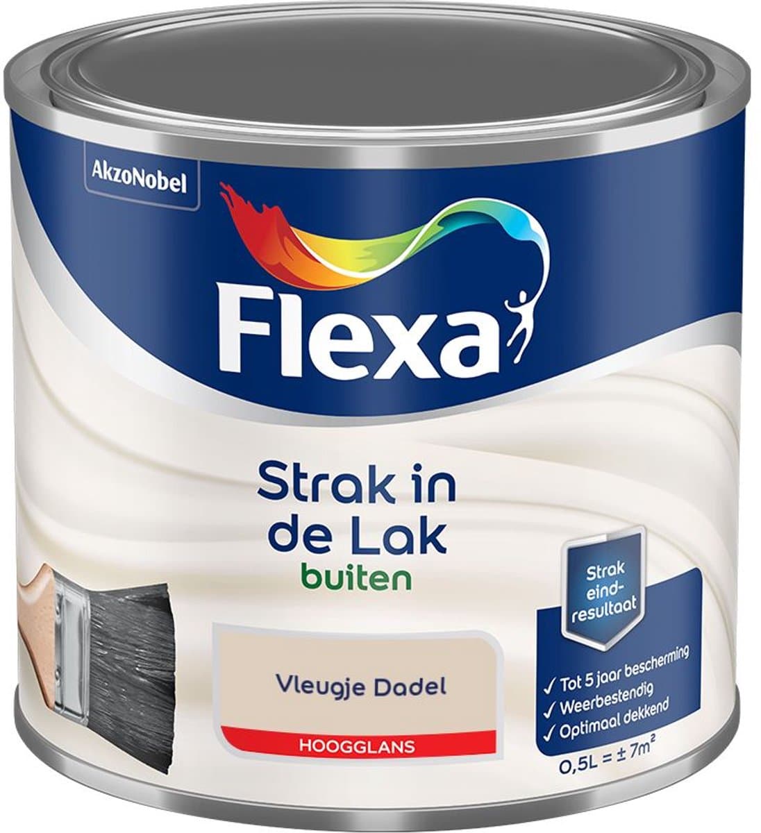 Flexa - Strak In De Lak Buitenlak Hoogglans - Vleugje Dadel - Mengverf - 500 Ml