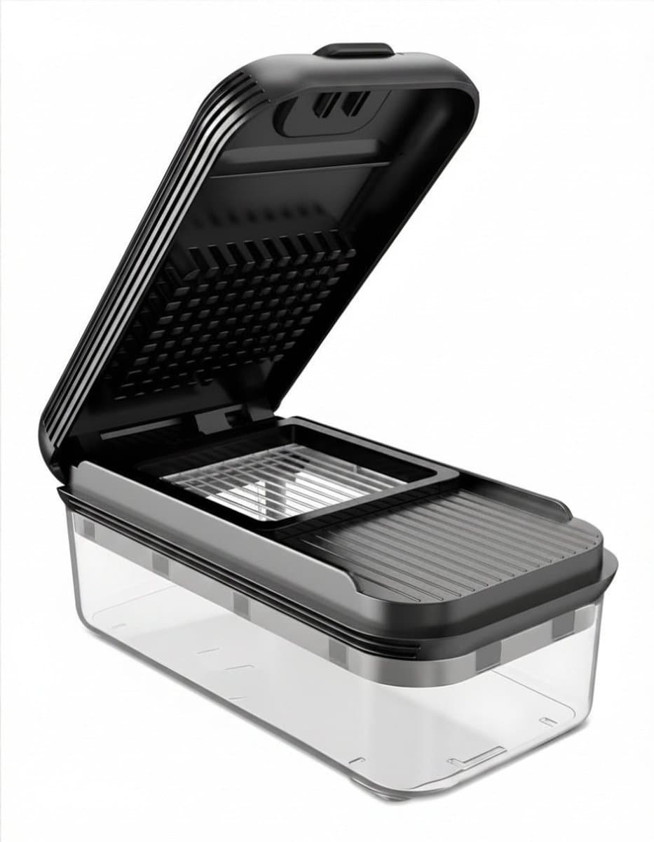 Lìon® Mandoline - Groentesnijder - Groentesnijder Handmatig - Groentensnijder - Zwart - 12cm × 26cm × 11cm
