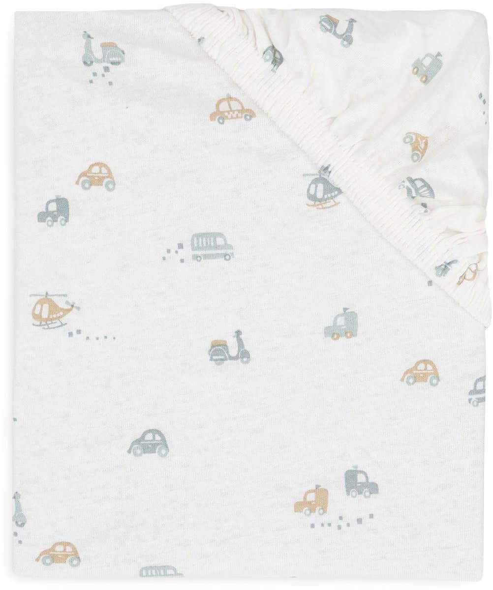 Jollein Baby - Hoeslaken Wieg Jersey 40/50x80/90cm - Babybed - Zacht Katoen - On The Go