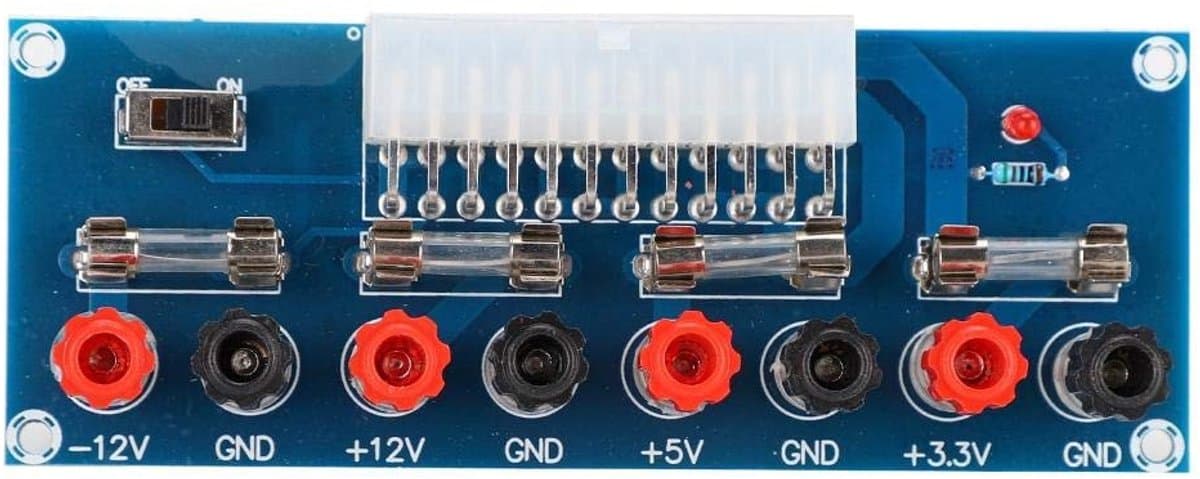 Allecto - ATX-adapterplaat - Stroomindicator - Geschikt voor computerprojecten - 24-polige stroomindicator - Eenvoudige aansluiting - Ideaal voor e...