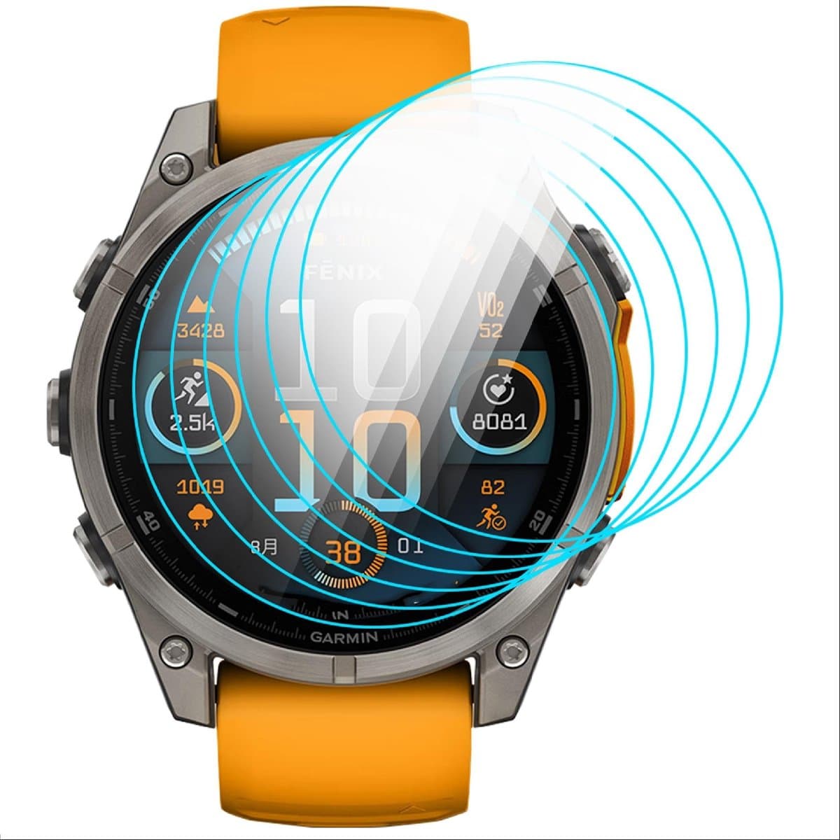 Dailygoody - Schermbeschermer - Flexibele TPU - Anti-Bubble - Transparant - Slijtvast - Bescherming tegen krassen - Geschikt voor Garmin Fenix 8 47mm