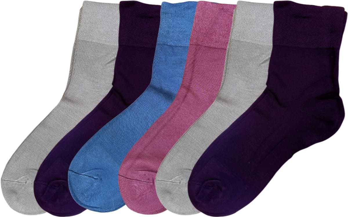 green-goose® Bamboe Sokken - 5 Paar - 95% Bamboe - Gestreept - Maat 39-42 - Glad, Ademend en Duurzaam