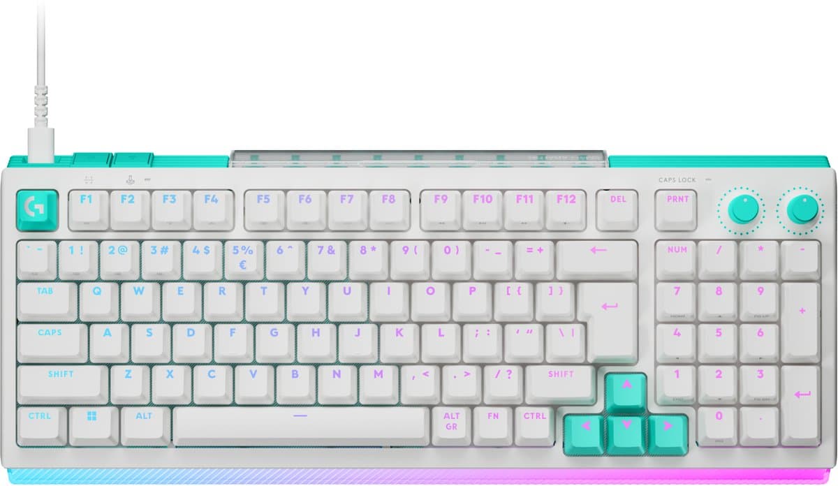 Logitech G512 X 98 – Mechanisch Gaming Toetsenbord - QWERTY - US - ISO - TKL - Wit