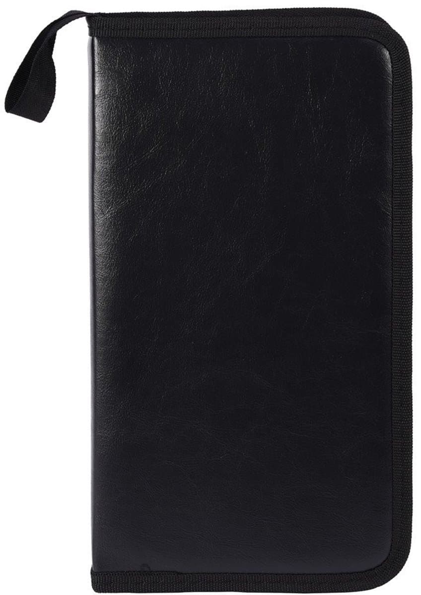 Dailygoody - CD/DVD Opbergcase - PU Leren Houder voor 80 Schijven - Zwart