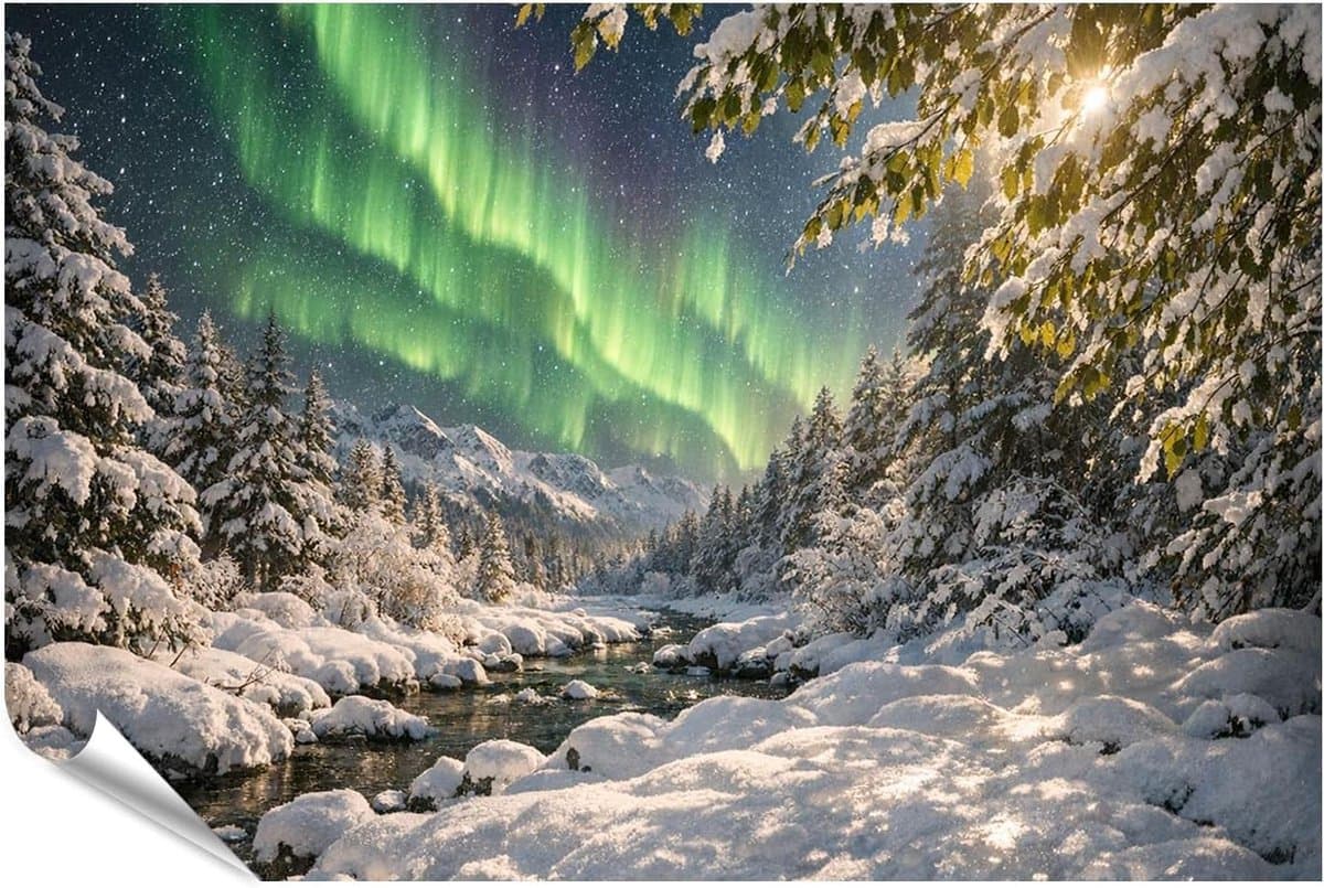 XXL Poster - Wanddecoratie - Ruimte Aankleden - Briljante Kleuren - 130 x 90 cm - Natuurlandschap