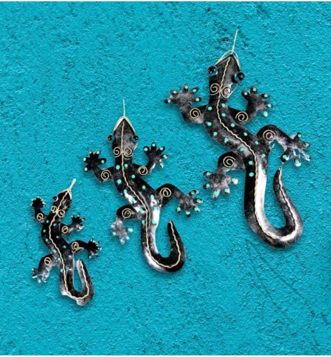Wanddecoratie Set - Dierenfiguren - Huis Verfraaien - Handgemaakt Smeedijzer - 3 Stuks - Goud