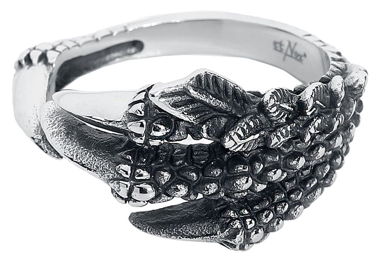 etnox Drachenklaue Unisex Ring - zilverkleurig - 56
