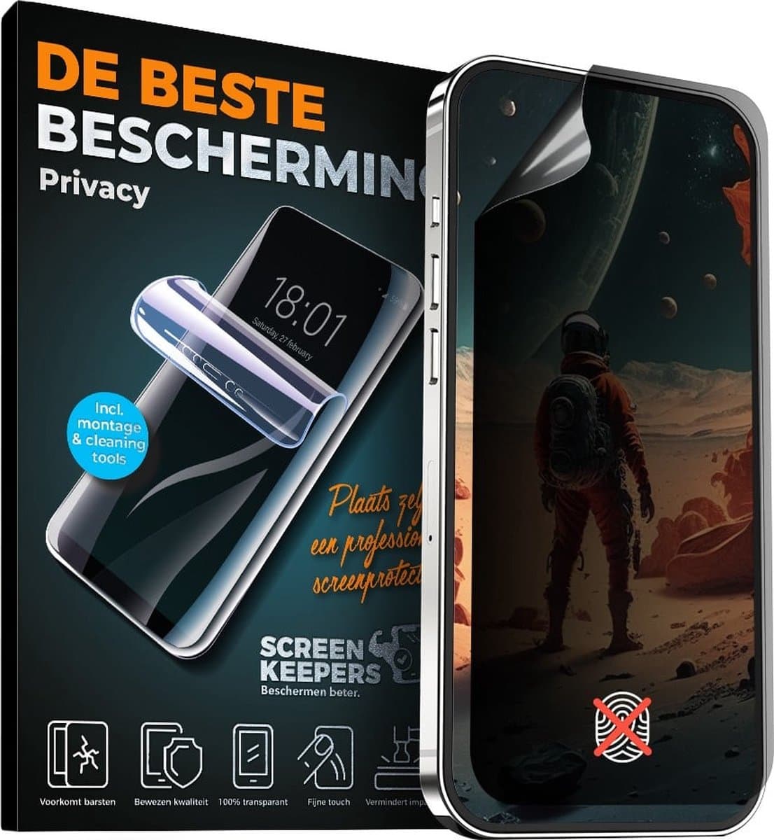 Screenprotector - Geschikt voor Sony Xperia XA - Extra sterk - Case vriendelijk - Privacy screenprotector - Mat - Screenprotector voor Sony Xperia XA