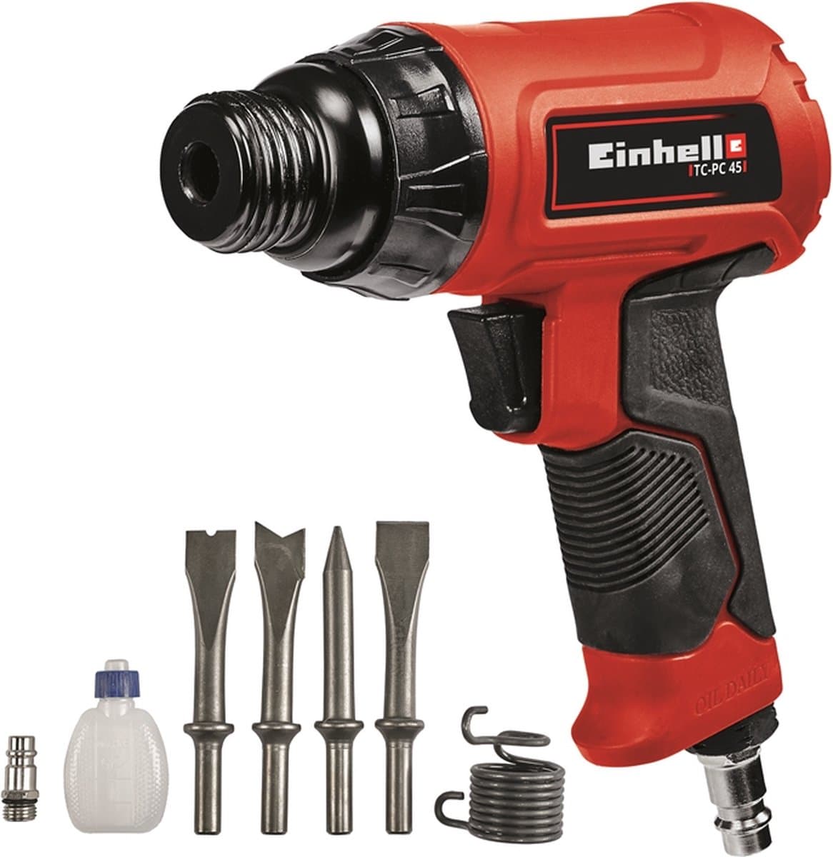 Einhell pneumatische beitelhamer TC-PC 45 - 4-delige beitelset, 120 mm