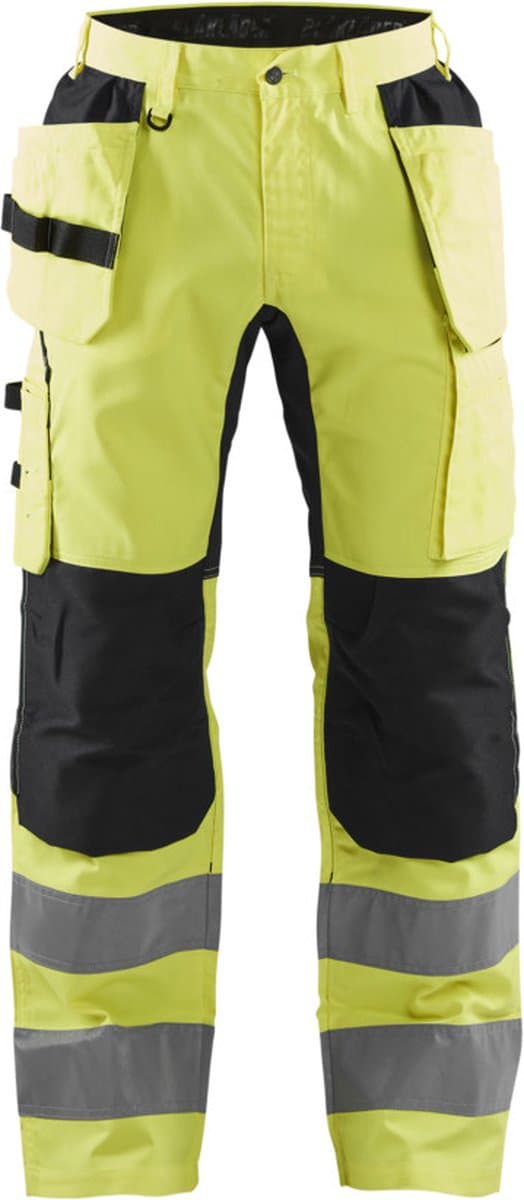 Blaklader Werkbroek met stretch High Vis 1552-1811 - High Vis Geel/Zwart - D128