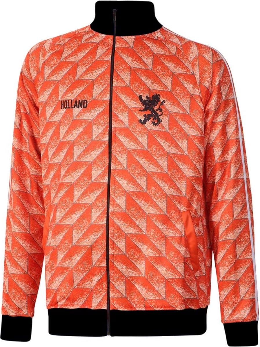 EK 88 Trainingsjack 1988 - Eigen Naam - Oranje - Kind en Volwassenen-140