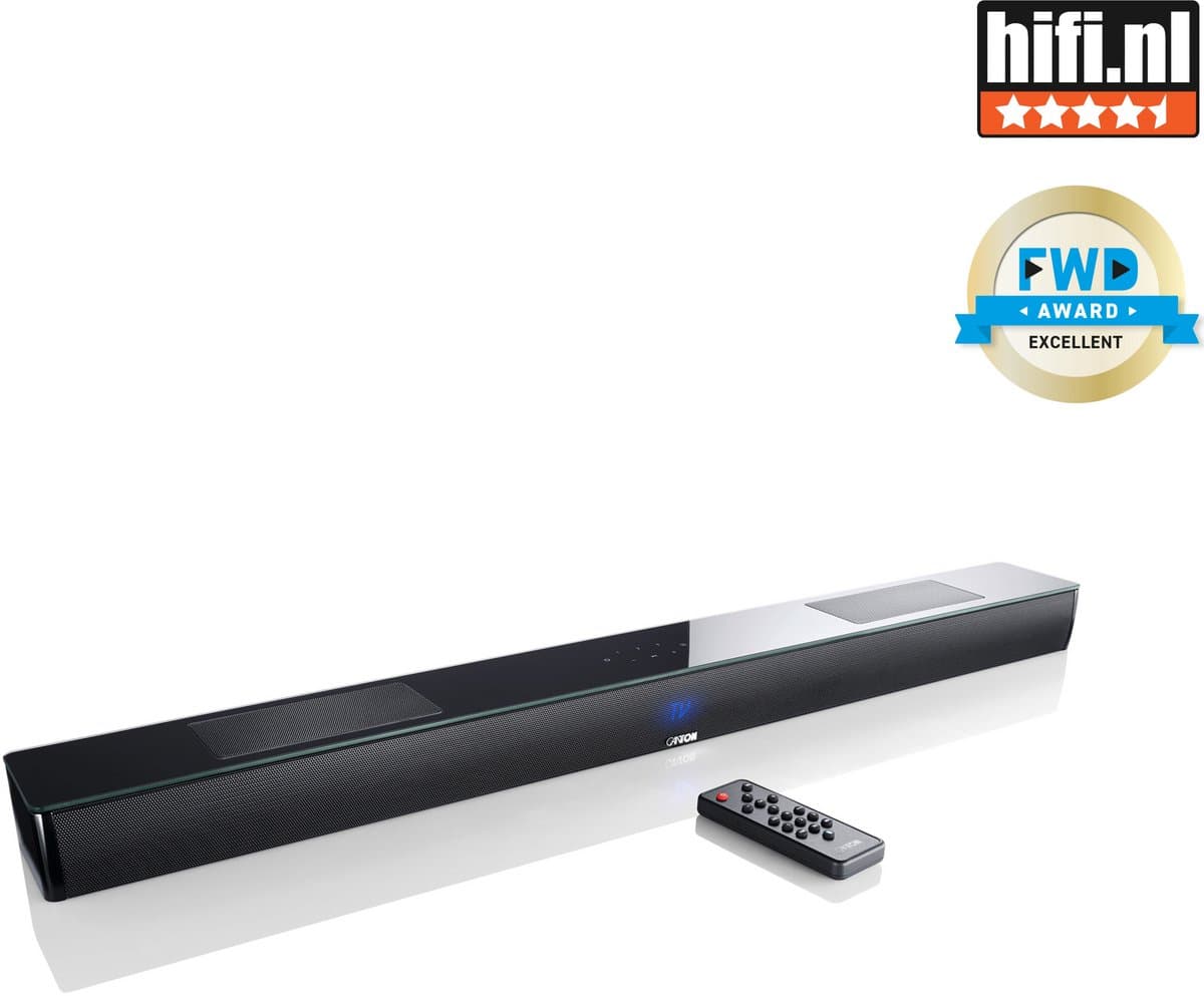 Canton Smart Soundbar 10 - Soundbar met ingebouwde Subwoofer - Multiroomtechnologie - Bluetooth - Chromecast - Spotify Connect - AirPlay - Zwart
