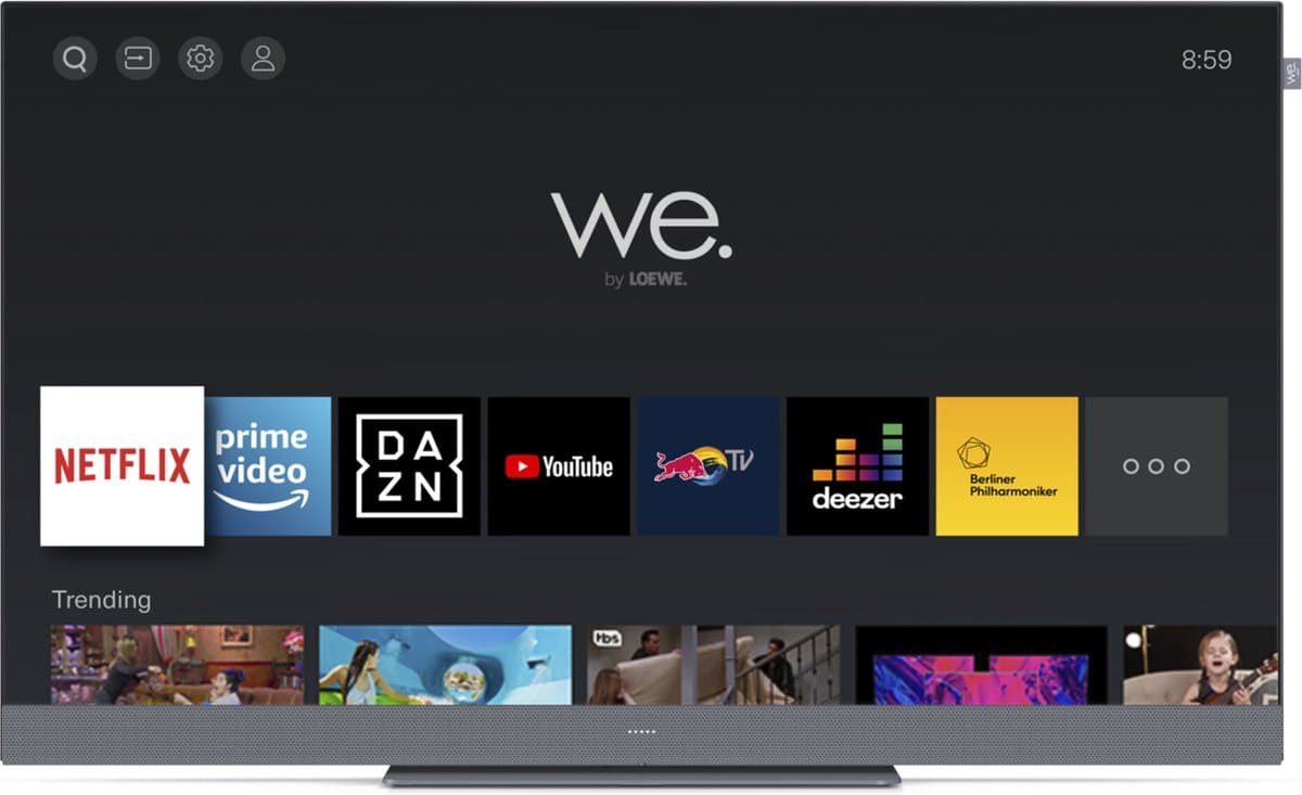We. by Loewe We. SEE 43 109,2 cm (43") 4K Ultra HD Smart TV Wifi Zwart, Grijs 500 cd/m²