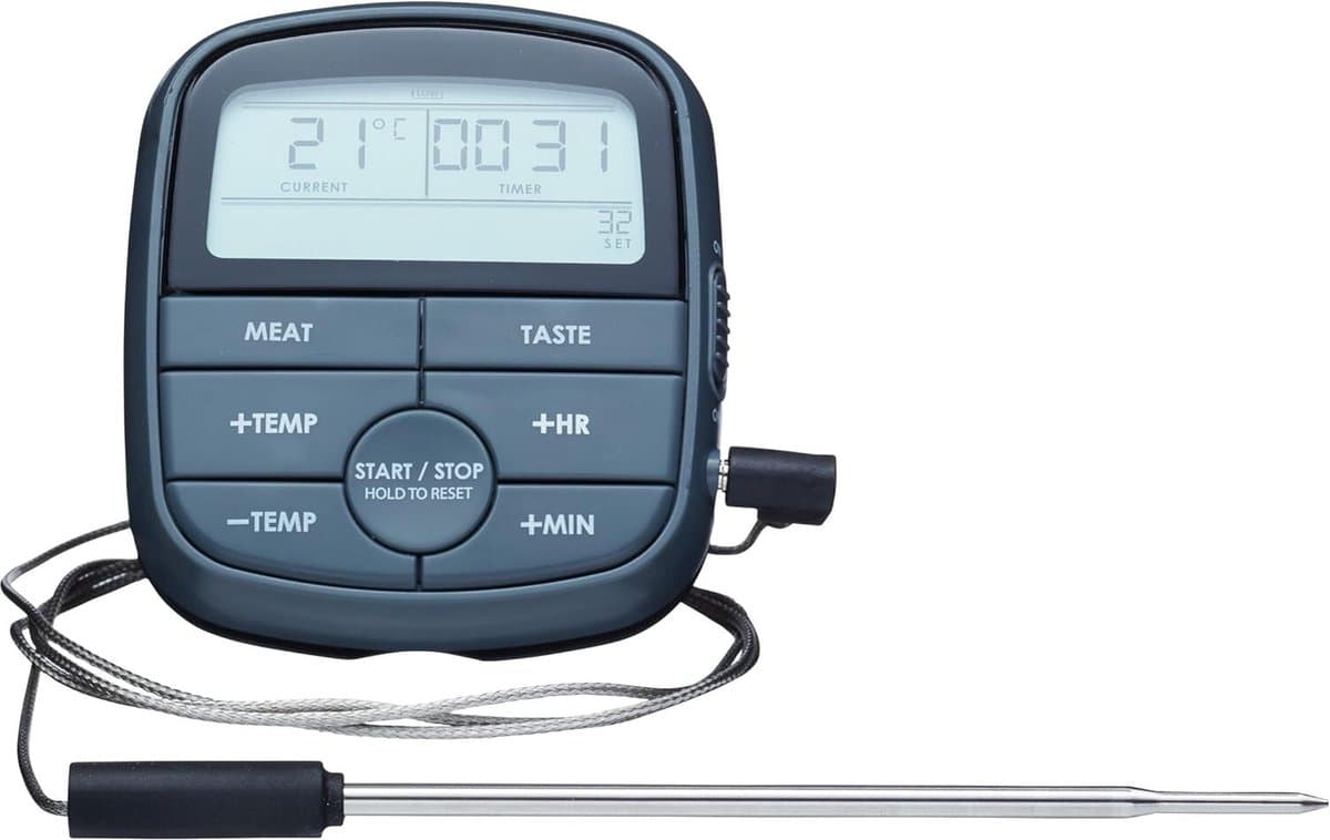 Lexium Vleesthermometer draadloos - Vleesthermometer bluetooth - Vleesthermometer digitaal - Digitale BBQ Thermometer Draadloos - Keukenthermometer