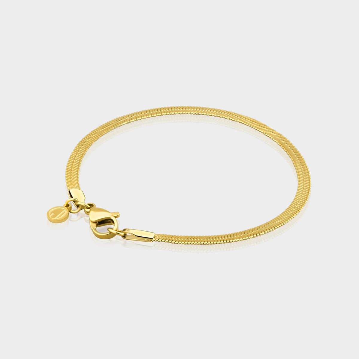 Herringbone Armband 3 mm - Gouden Schakelarmband - 19 cm lang - Armband Heren - Olympus Jewelry