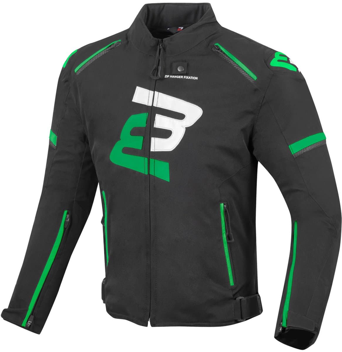 Bogotto Sparrow Waterdichte Zwart Groen Textiele Motorjas - Jas