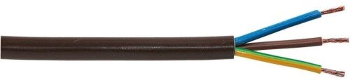 VMVL snoer H05VV-F zwart 2 x 1 mm2 rol 100 meter