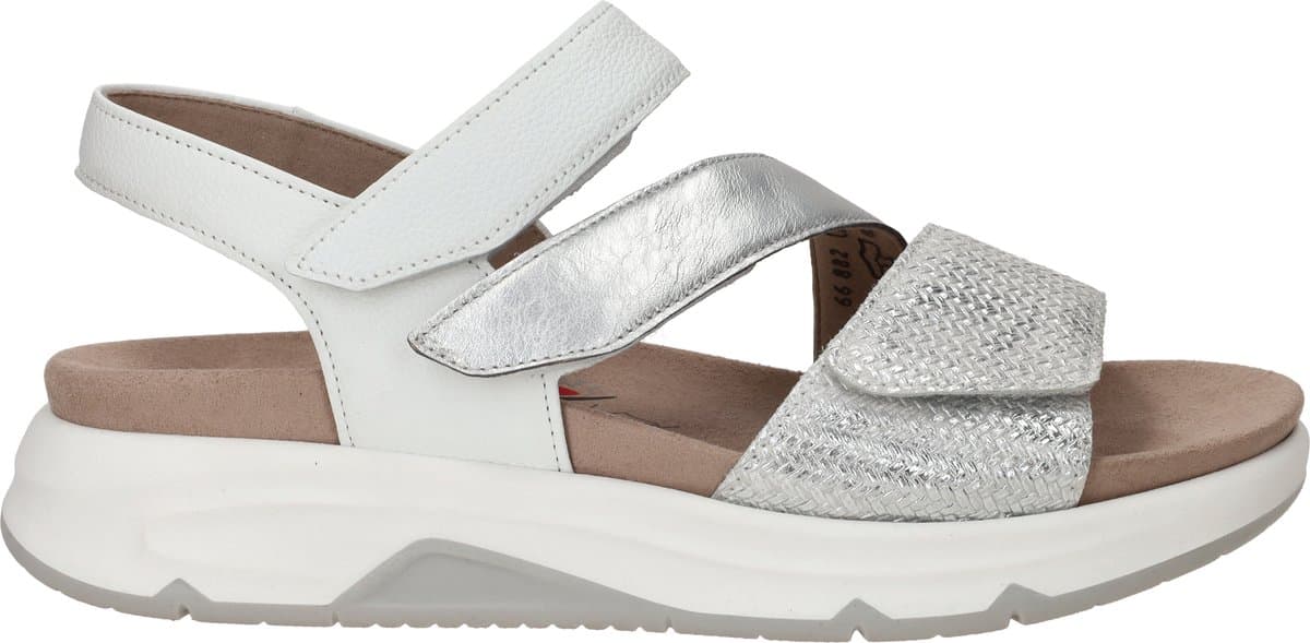 Gabor Rolling Soft Leren Dames Sandalen - Wit - 39