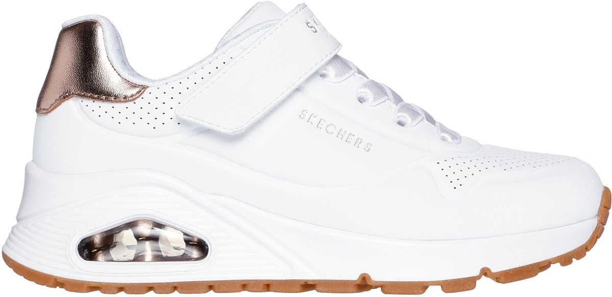 Skechers Uno Gen1 - Shimmer Core - Meisjes Sneakers - Wit