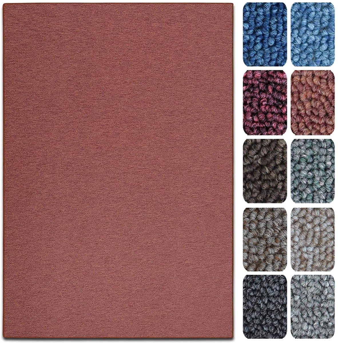 FLOORDIREKT Tapit London - Vlakke Lussenpool - Op Maat Gemaakt - Modern & Easy Care - Terra - 200 x 500 cm