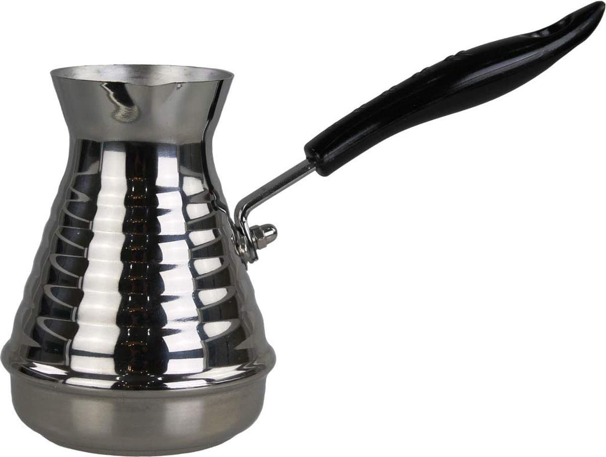 JGS ® Authentieke Mokkakoffiepot voor Traditionele Koffiebereiding van 500 ml Roestvrij Staal