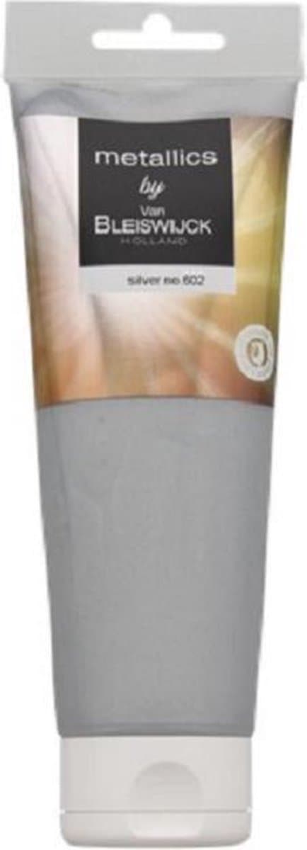 Van Bleiswijck Holland - Acrylverf Zilver Metallic - Tube 250 ml -  Metallics