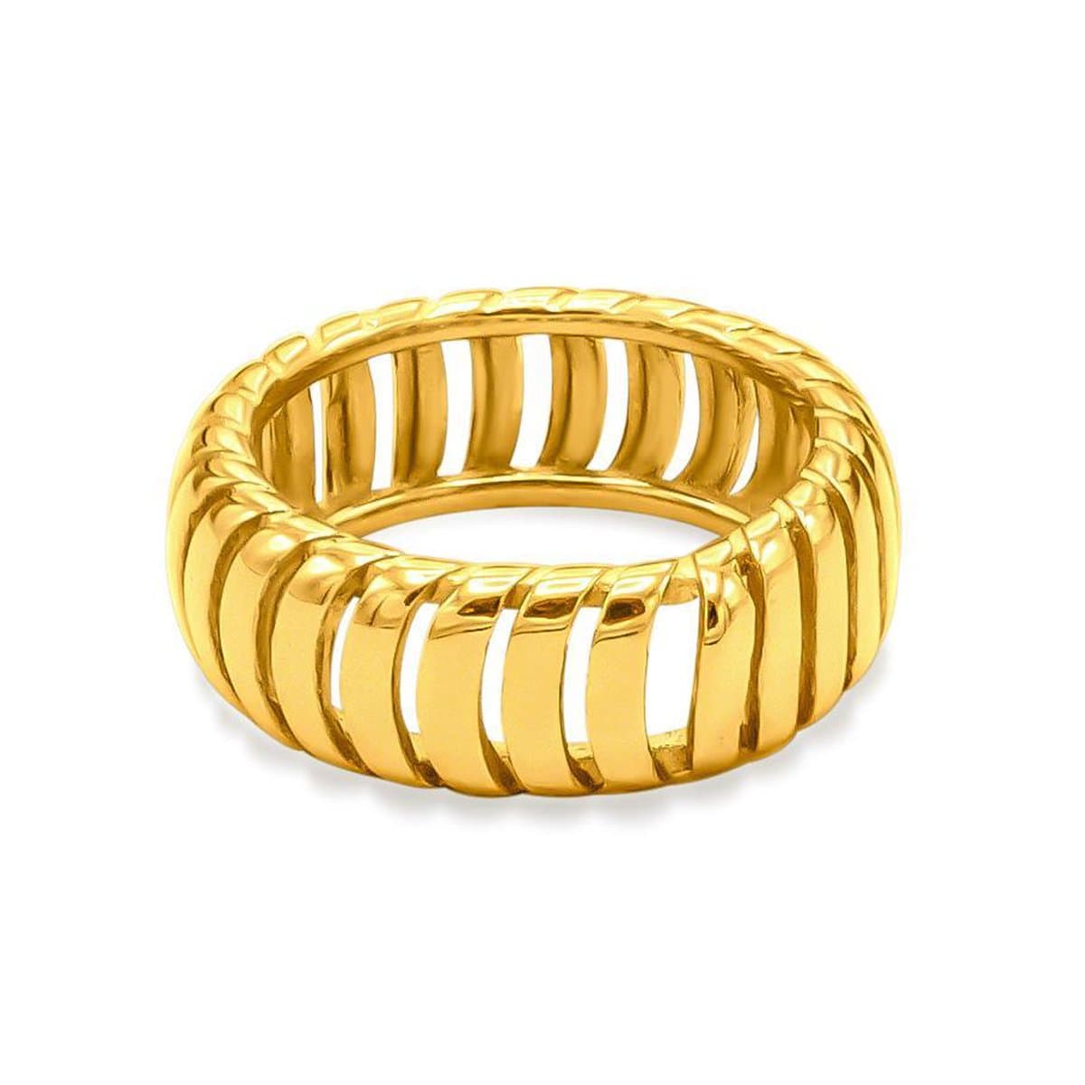 Victorious Dames Ring Goud – Gevlochten - Maat 57 (18.25mm)