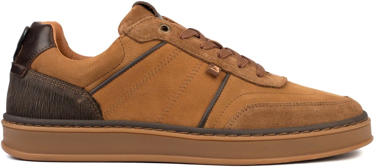 Bufflox atenas sneakers heren tan nubuck