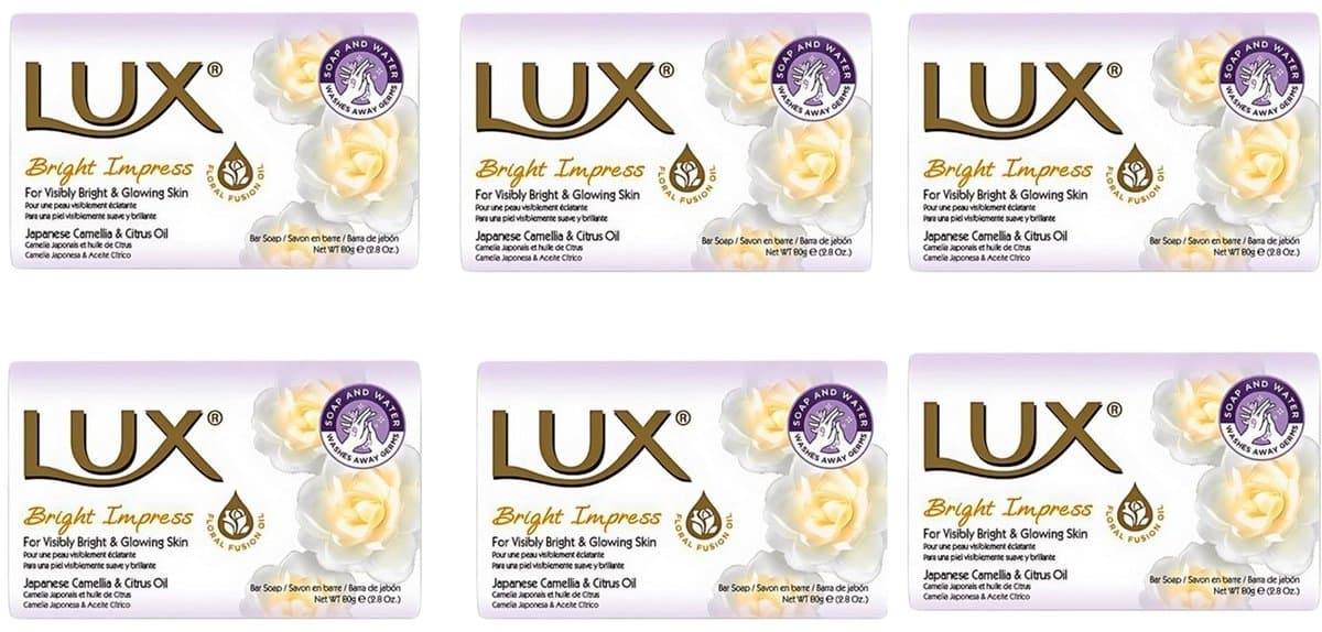 LUX Zeep Bright Impress 6 x 80 Gram