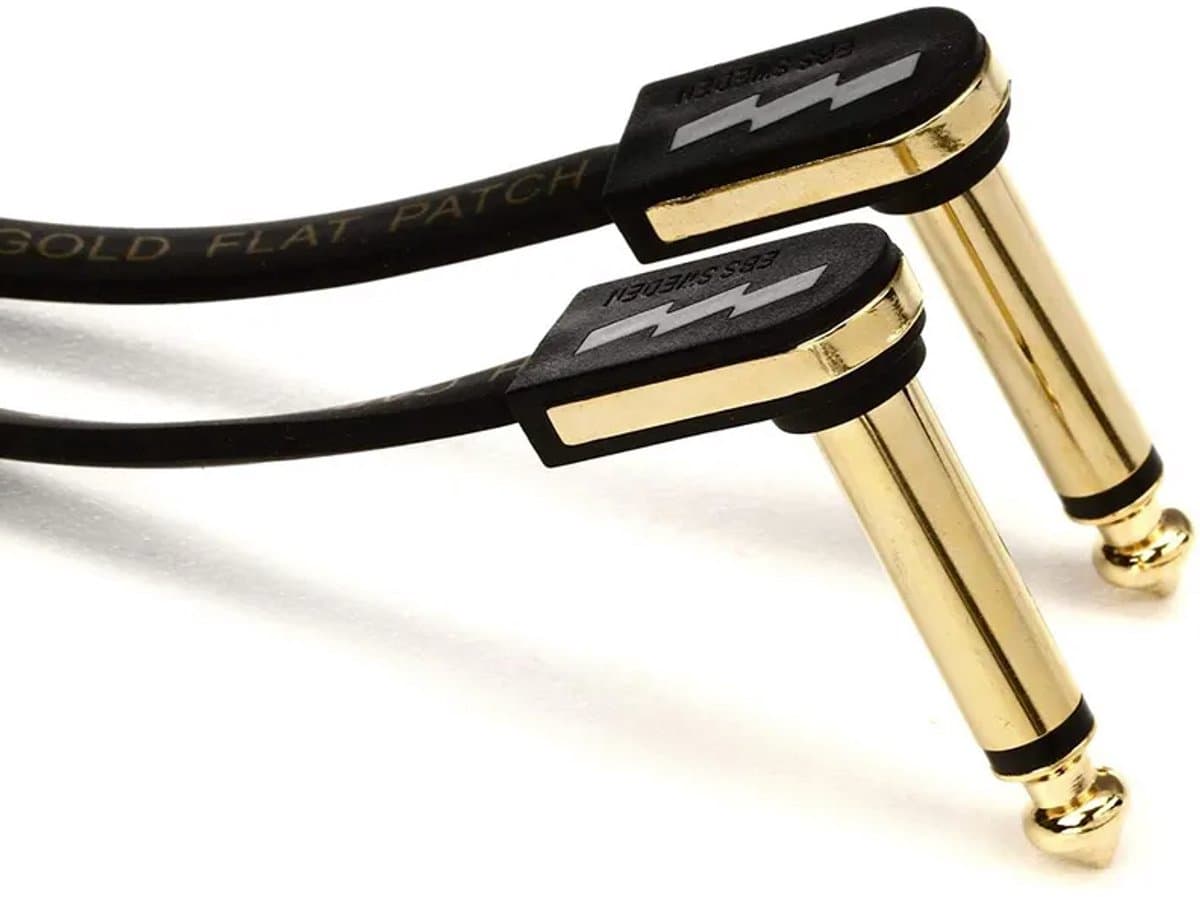 EBS Gold Plated Patch kabel 18 centimeter patchkabel voor pedaal