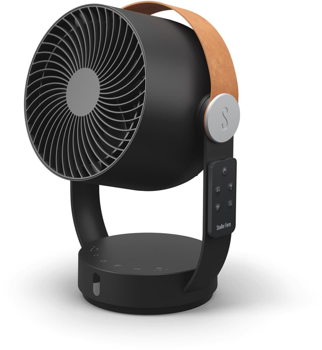 Stadler Form Leo Black – 3D Ventilator – 617 m³/u – Stil & Compact – 4 standen – zwart