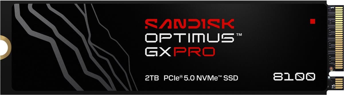 SANDISK Optimus GX PRO 8100 2TB PCIe 5.0 NVMe SSD