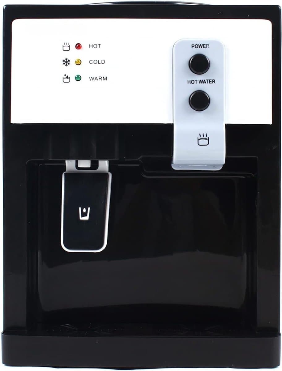 DYNA® Koudwater Dispenser - Koud water - Watermachine Met Verwarmingsfunctie - Waterkoeler - Zwart - 27cm x 24cm x 36cm