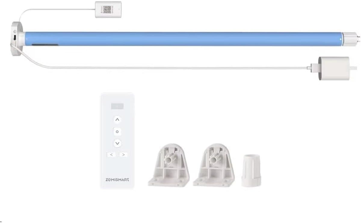 Slimme WiFi Rolgordijnmotor met Afstandsbediening voor Diverse Buisdiameters - Compatibel met Google Home & SmartThings