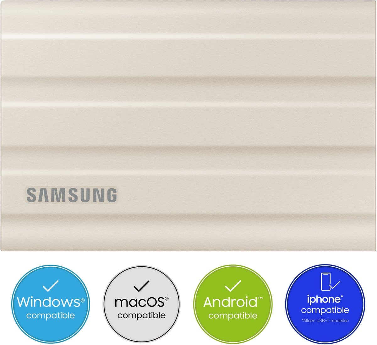 Samsung T7 Shield 1TB Beige
