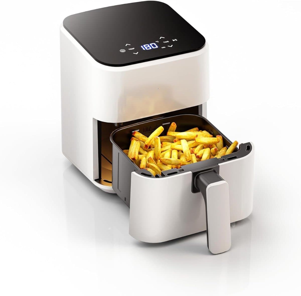 RONN® Mini Airfryer - Airfryer - Airfryer Klein - Wit - ‎‎26cm x 21cm x 28cm
