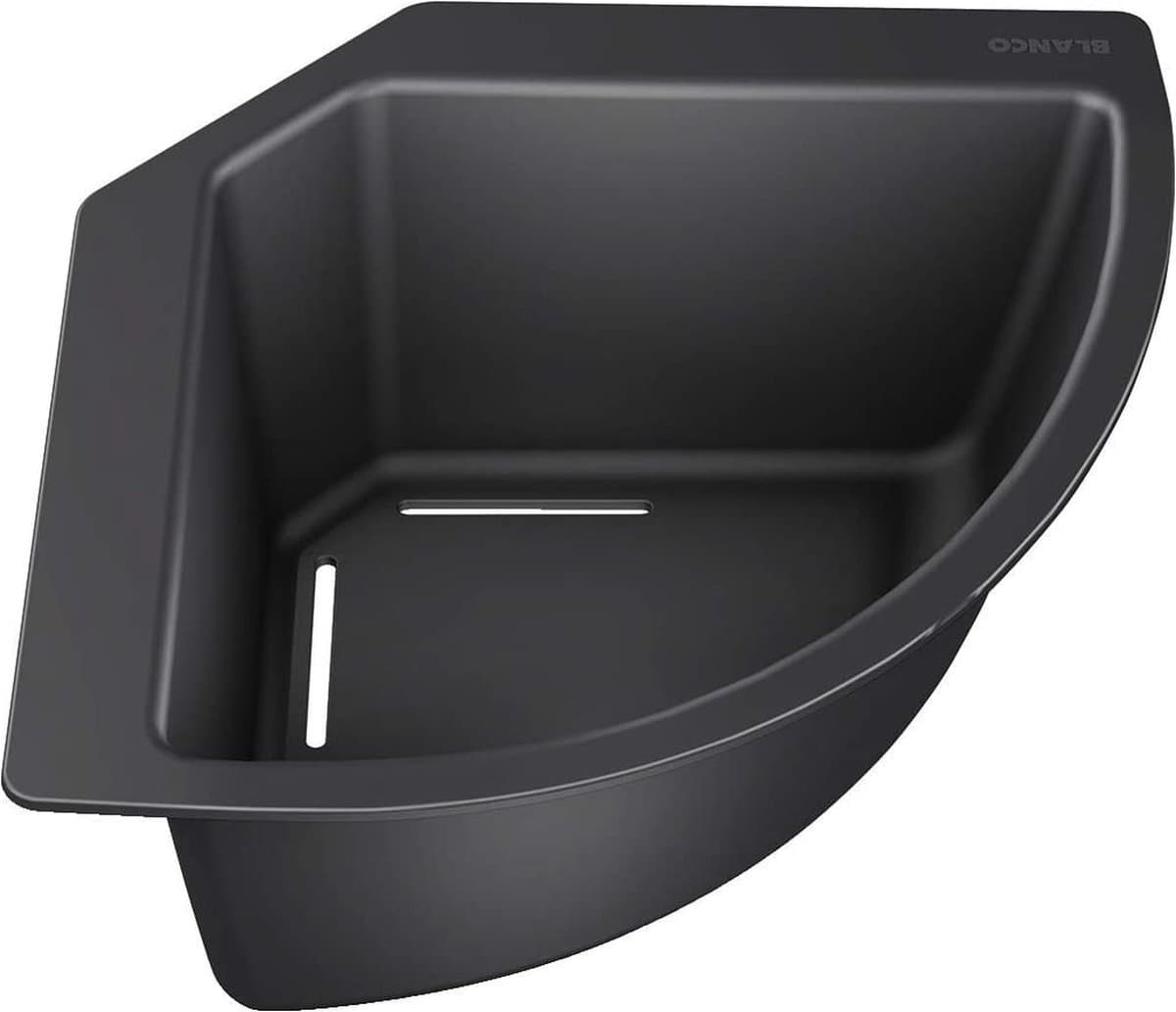 BLANCO Hoekschotel voor eten en servies, 1, zwart, 215 mm x 215 mm
