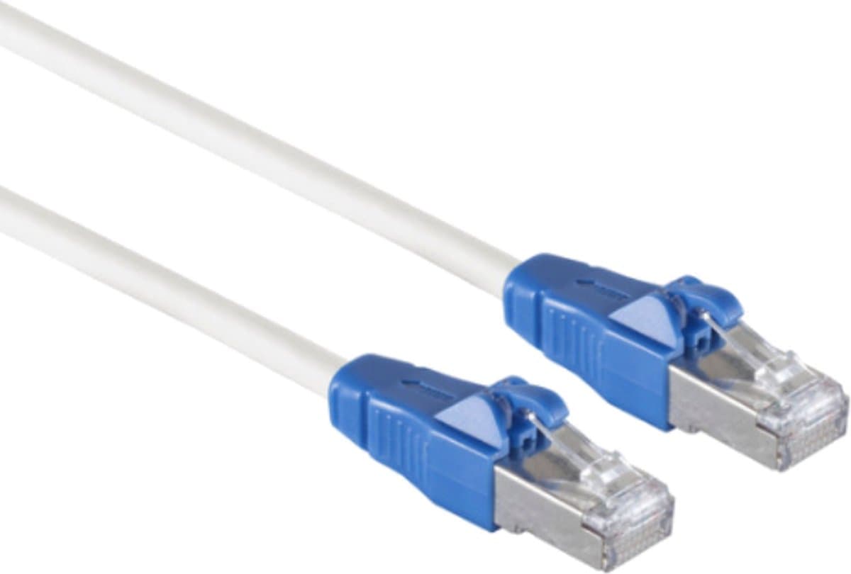 S/FTP CAT6A EasyPull Gigabit Netwerkkabel - CU - 0,25 meter - Wit
