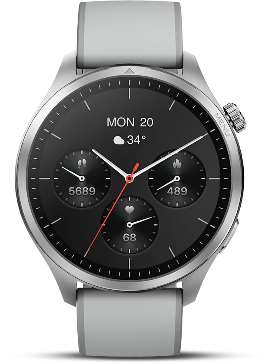 Otiume GTR1 – Smartwatch – 48mm Amoled Display – Dual GPS – Bluetooth bellen – Zilver