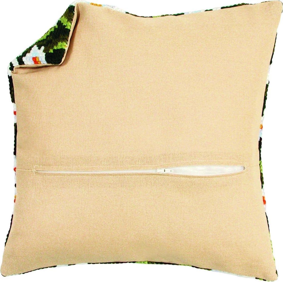 Vervaco - Kussenrug met rits - ecru - PN-0164984 - Borduren - Borduurpakket - Borduurpakket volwassenen - Borduurpakket kind