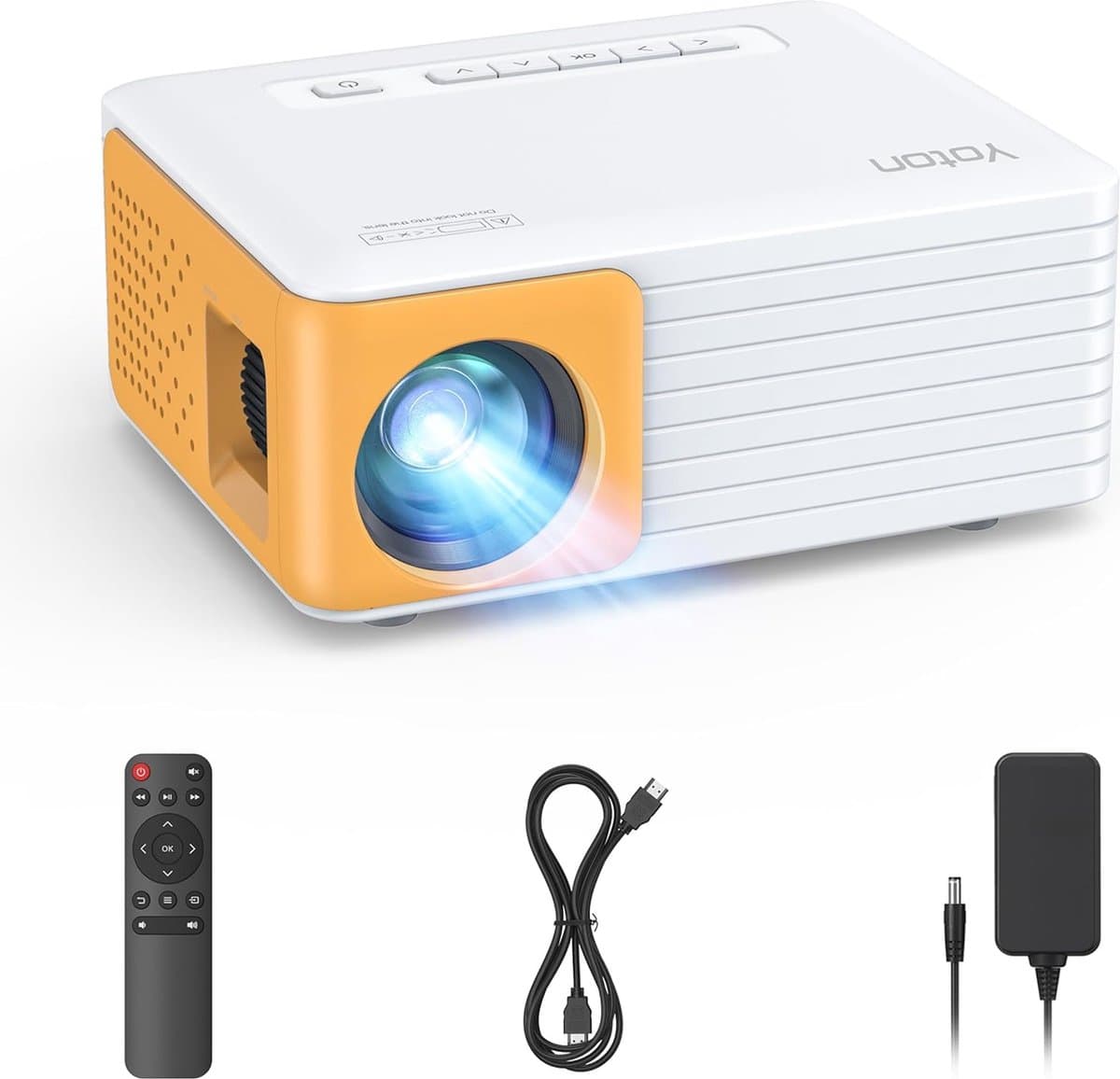Mini Beamer Full HD 1080P - 120 ANSI Lumen - Projector met Afstandsbediening - voor Mobiele Telefoon/PC/PS4/PS5/Xbox/Firestick