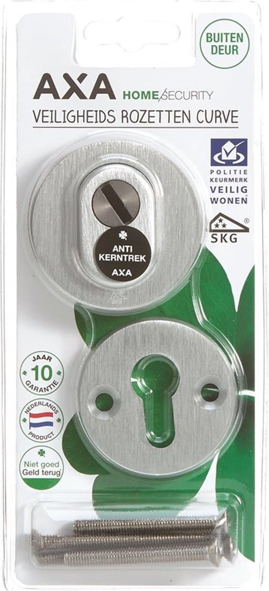 AXA VEILIGHEIDSROZETTEN CURVE/ROND/KERNTREK/ GESLEPEN F1/SKG***/BLISTER