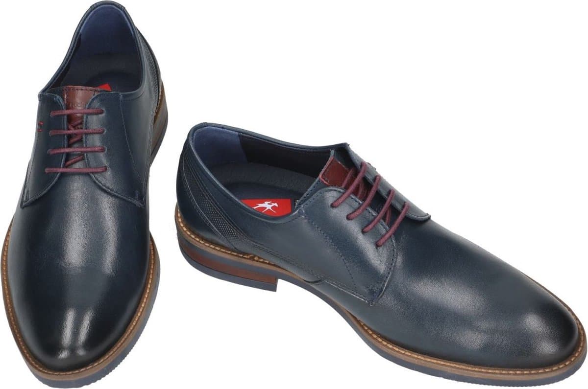 Fluchos -Heren - blauw donker - geklede lage schoenen - maat 46