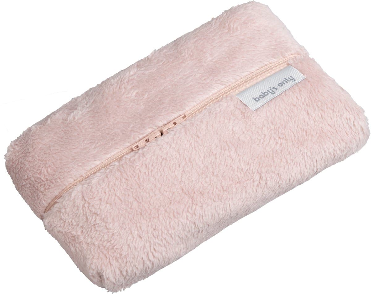 Baby's Only Billendoekjeshoes Cozy - Babydoekjes hoes - Hoes voor luierdoekjes en pampers billendoekjes - Oud Roze - Ritssluiting