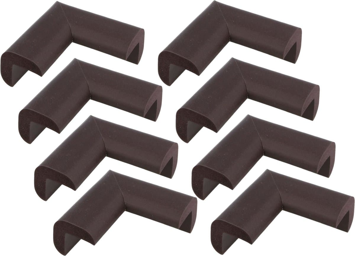 AMIG Hoekbeschermers - 16x - met plakbevestiging - rubber - kind bescherming scherpe hoeken