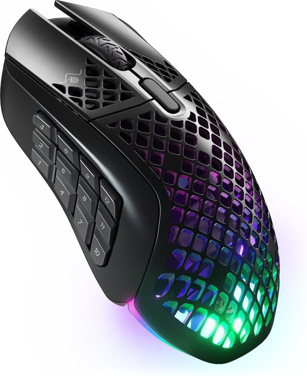 SteelSeries Aerox 9 Draadloze Gaming Muis Zwart